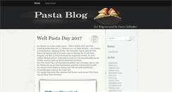 Desktop Screenshot of pastablog.de